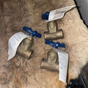 Nibco T29 1/2 Gate Valves, 1/2 In. Bronze Lot Of 3 NEW
